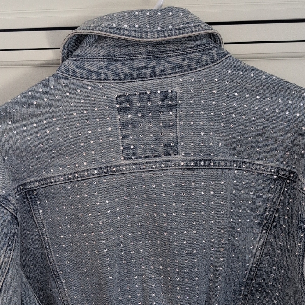 Michael Kors Rhinestone Jean Jacket - Picture 7 of 9